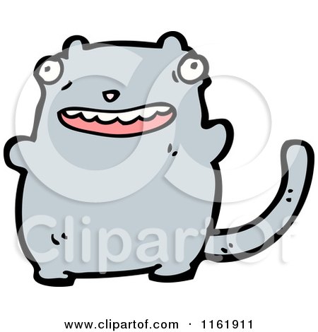 Cartoon of a Cat - Royalty Free Vector Illustration by lineartestpilot