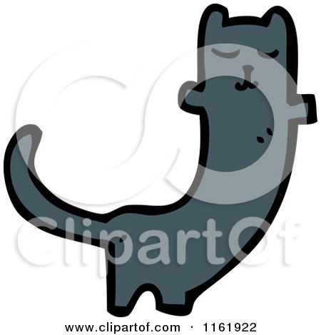 Cartoon of a Cat - Royalty Free Vector Illustration by lineartestpilot