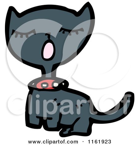 Cartoon of a Cat - Royalty Free Vector Illustration by lineartestpilot