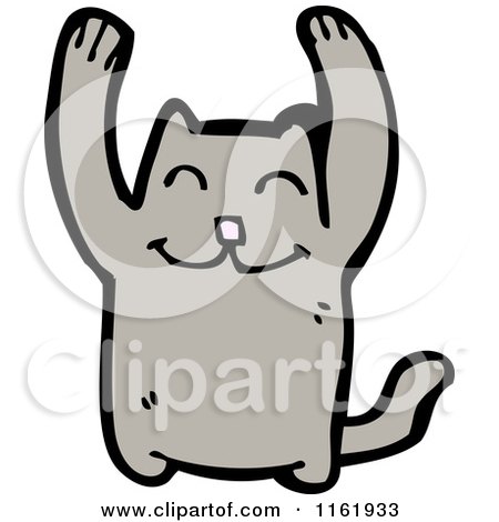 Cartoon of a Cat - Royalty Free Vector Illustration by lineartestpilot