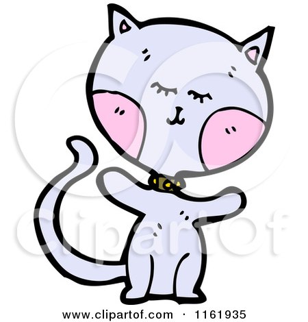 Cartoon of a Cat - Royalty Free Vector Illustration by lineartestpilot