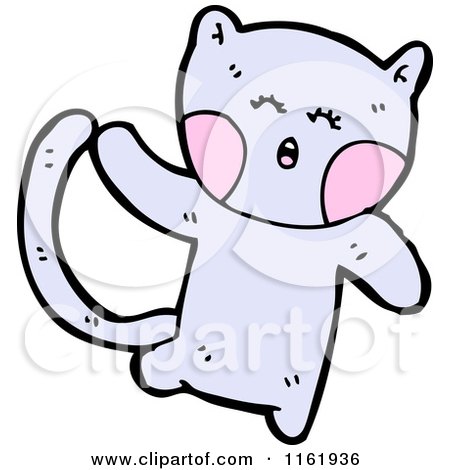 Cartoon of a Cat - Royalty Free Vector Illustration by lineartestpilot