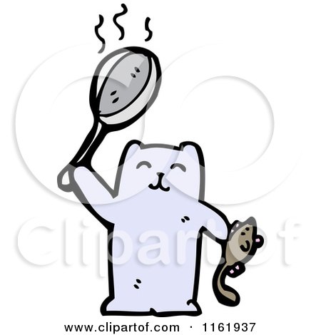 Cartoon of a Cat - Royalty Free Vector Illustration by lineartestpilot