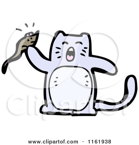 Cartoon of a Cat - Royalty Free Vector Illustration by lineartestpilot