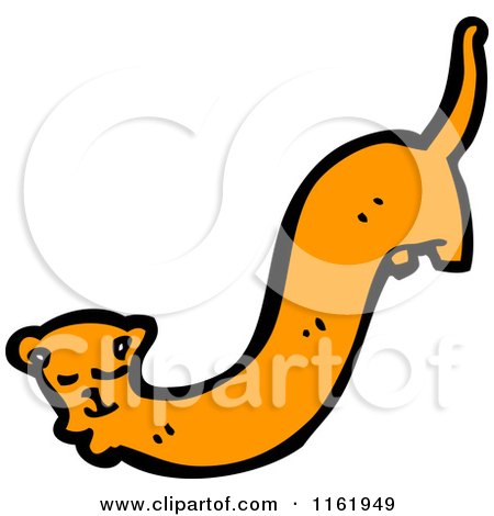 Cartoon of a Ginger Cat - Royalty Free Vector Illustration by lineartestpilot