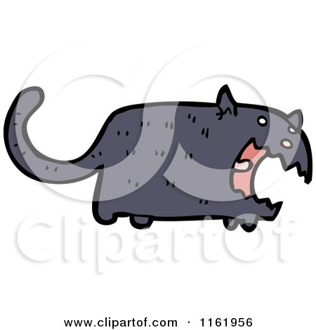 Cartoon of a Cat - Royalty Free Vector Illustration by lineartestpilot