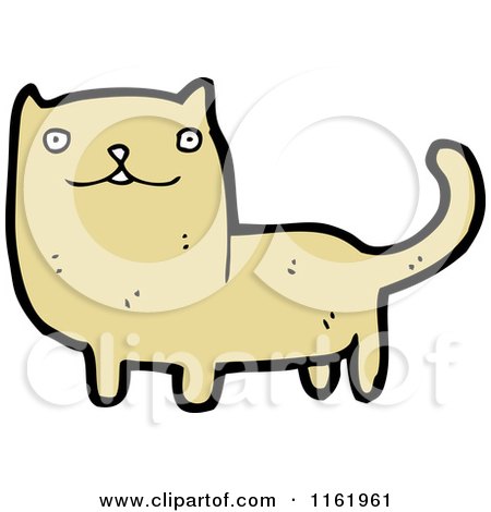 Cartoon of a Cat - Royalty Free Vector Illustration by lineartestpilot