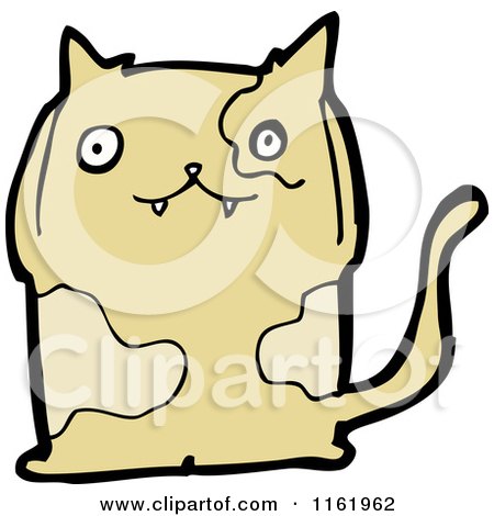 Cartoon of a Cat - Royalty Free Vector Illustration by lineartestpilot