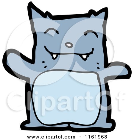 Cartoon of a Cat - Royalty Free Vector Illustration by lineartestpilot