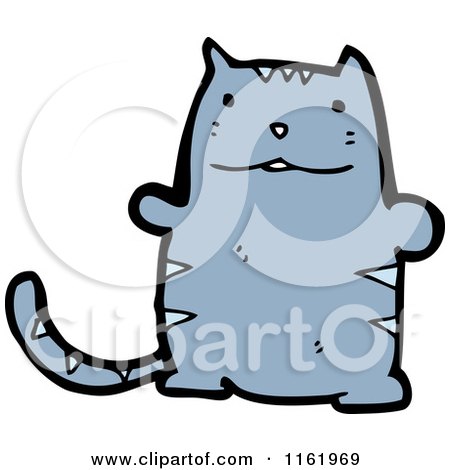 Cartoon of a Cat - Royalty Free Vector Illustration by lineartestpilot