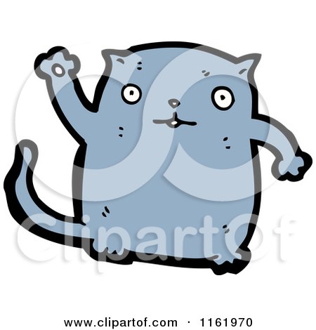 Cartoon of a Cat - Royalty Free Vector Illustration by lineartestpilot