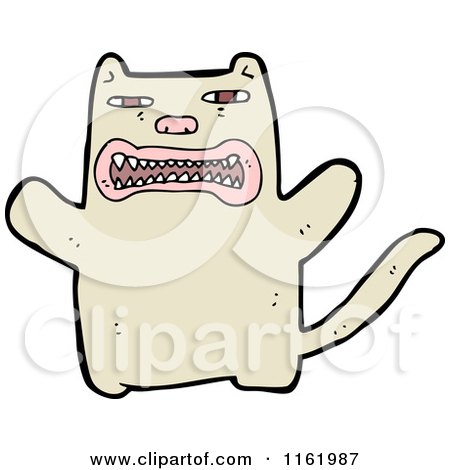 Cartoon of a Cat - Royalty Free Vector Illustration by lineartestpilot