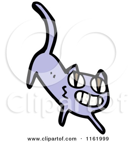 Cartoon of a Cat - Royalty Free Vector Illustration by lineartestpilot