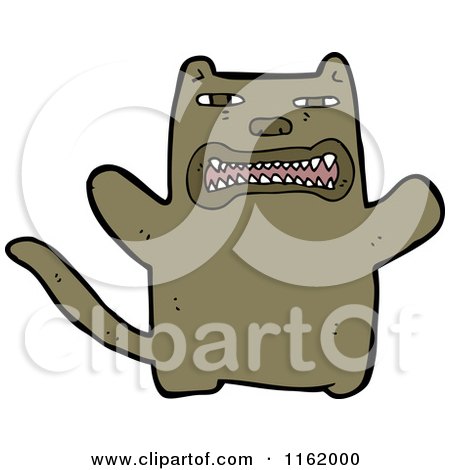 Cartoon of a Cat - Royalty Free Vector Illustration by lineartestpilot