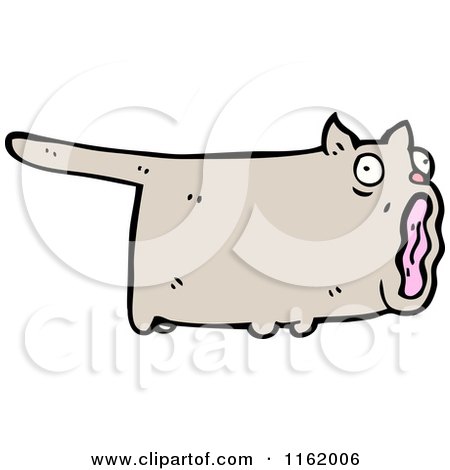 Cartoon of a Cat - Royalty Free Vector Illustration by lineartestpilot