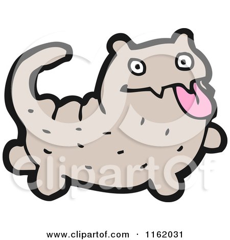 Cartoon of a Cat - Royalty Free Vector Illustration by lineartestpilot