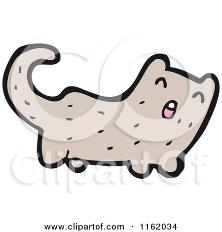 Cartoon of a Cat - Royalty Free Vector Illustration by lineartestpilot