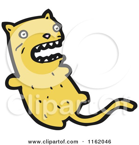 Cartoon of a Ginger Cat - Royalty Free Vector Illustration by lineartestpilot