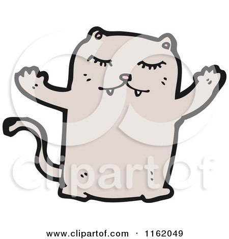 Cartoon of a Cat - Royalty Free Vector Illustration by lineartestpilot