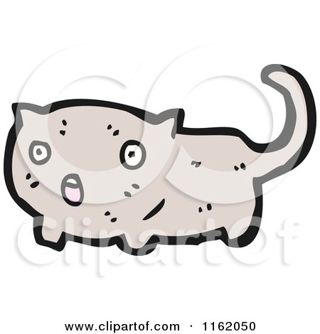 Cartoon of a Cat - Royalty Free Vector Illustration by lineartestpilot