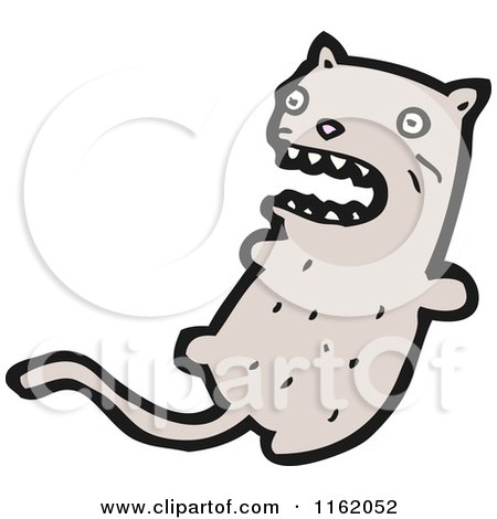 Cartoon of a Cat - Royalty Free Vector Illustration by lineartestpilot