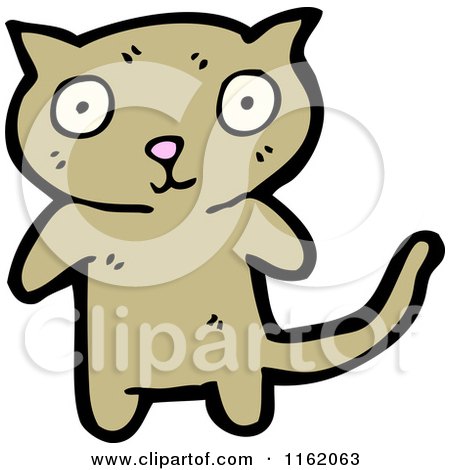 Cartoon of a Cat - Royalty Free Vector Illustration by lineartestpilot