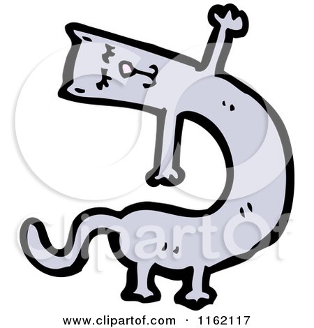 Cartoon of a Cat - Royalty Free Vector Illustration by lineartestpilot