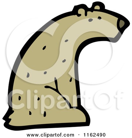 Cartoon of a Brown Bear - Royalty Free Vector Illustration by lineartestpilot