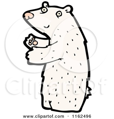 Cartoon of a Polar Bear - Royalty Free Vector Illustration by lineartestpilot