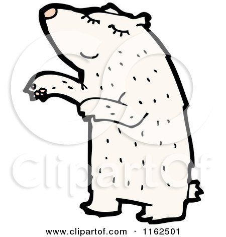 Cartoon of a Polar Bear - Royalty Free Vector Illustration by lineartestpilot