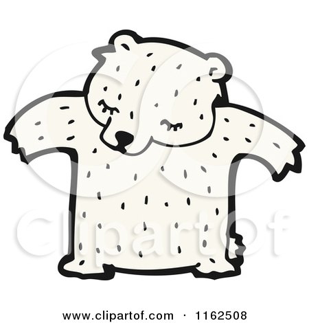 Cartoon of a Polar Bear - Royalty Free Vector Illustration by lineartestpilot