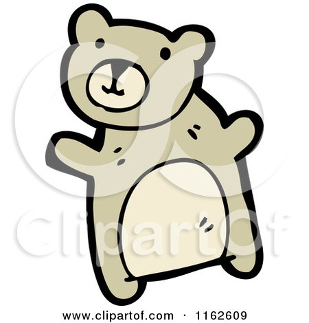 Cartoon of a Brown Bear - Royalty Free Vector Illustration by lineartestpilot