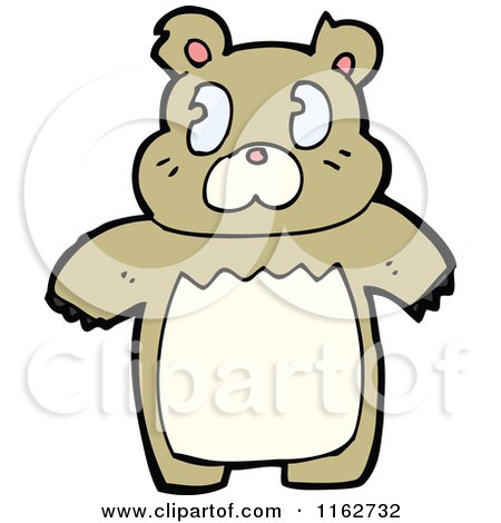 Cartoon of a Brown Bear - Royalty Free Vector Illustration by lineartestpilot