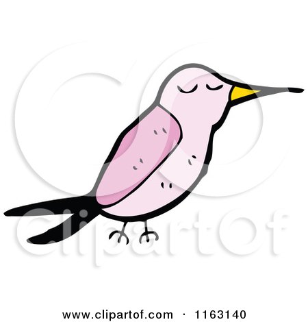 Cartoon of a Hummingbird - Royalty Free Vector Illustration by lineartestpilot