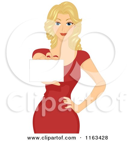 https://images.clipartof.com/small/1163428-Cartoon-Of-A-Beautiful-Blond-Woman-Holding-Out-A-Business-Card-Royalty-Free-Vector-Clipart.jpg