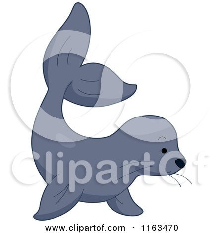 Cartoon of a Cute Sea Lion - Royalty Free Vector Clipart by BNP Design Studio