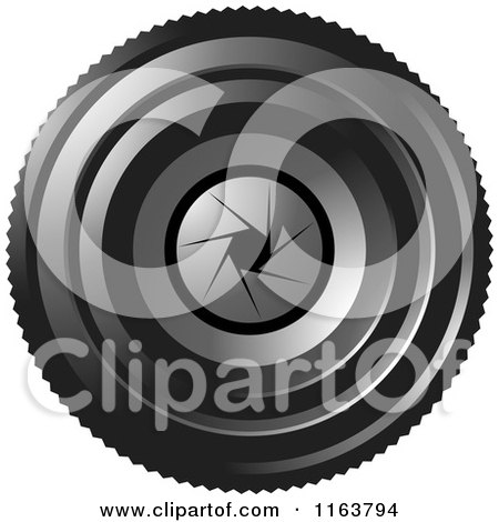 Clipart of a Camera Lense with Aperture F 8 - Royalty Free Vector Illustration by Lal Perera