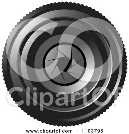 Clipart of a Camera Lense with Aperture F 5 6 - Royalty Free Vector Illustration by Lal Perera