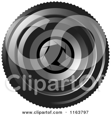 Clipart of a Camera Lense with Aperture F 2 - Royalty Free Vector Illustration by Lal Perera