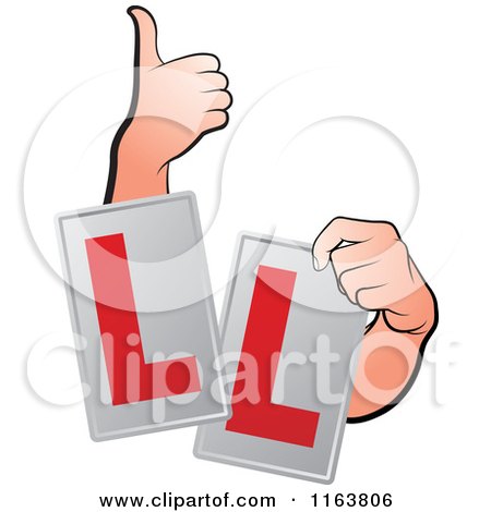 Clipart of Hands and Ll Signs - Royalty Free Vector Illustration by Lal Perera