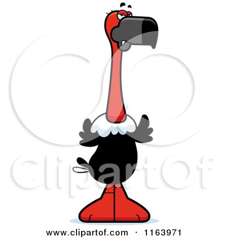 Cartoon of a Mad Vulture Mascot - Royalty Free Vector Clipart by Cory Thoman