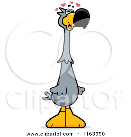 Cartoon of a Loving Dodo Bird Mascot - Royalty Free Vector Clipart by Cory Thoman