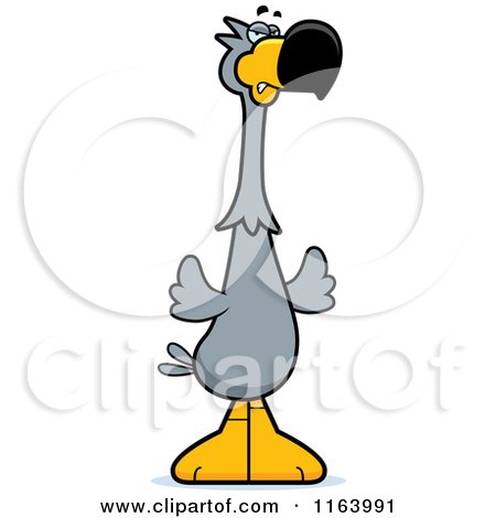 Cartoon of a Mad Dodo Bird Mascot - Royalty Free Vector Clipart by Cory Thoman