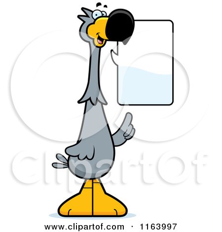 Cartoon of a Talking Dodo Bird Mascot - Royalty Free Vector Clipart by Cory Thoman