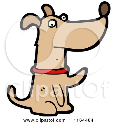 Cartoon of a Dog - Royalty Free Vector Illustration by lineartestpilot