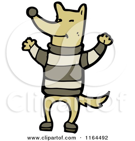 Cartoon of a Dog - Royalty Free Vector Illustration by lineartestpilot