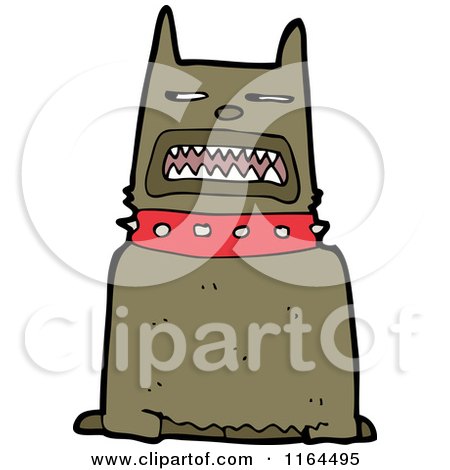 Cartoon of a Dog - Royalty Free Vector Illustration by lineartestpilot