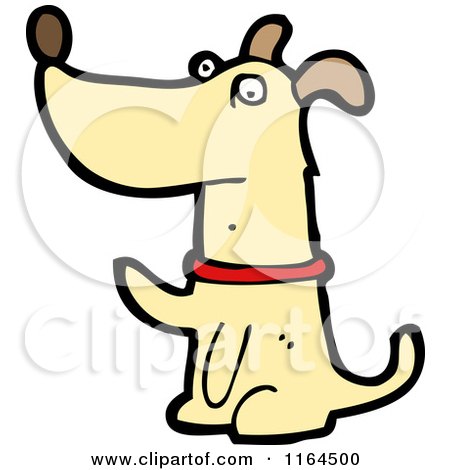 Cartoon of a Dog - Royalty Free Vector Illustration by lineartestpilot