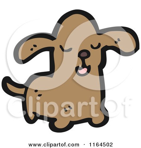 Cartoon of a Dog - Royalty Free Vector Illustration by lineartestpilot