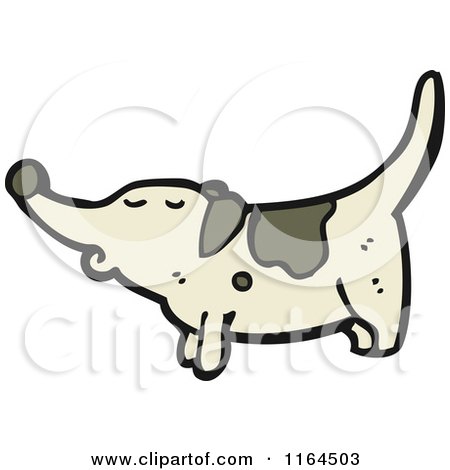 Cartoon of a Dog - Royalty Free Vector Illustration by lineartestpilot